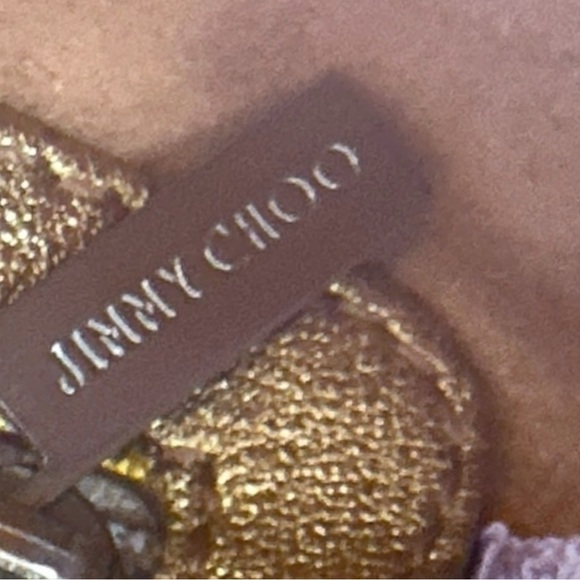 Jimmy Choo Metallic Gold Snakeskin Leather Tulita Pochette Bag - Picture 13 of 14